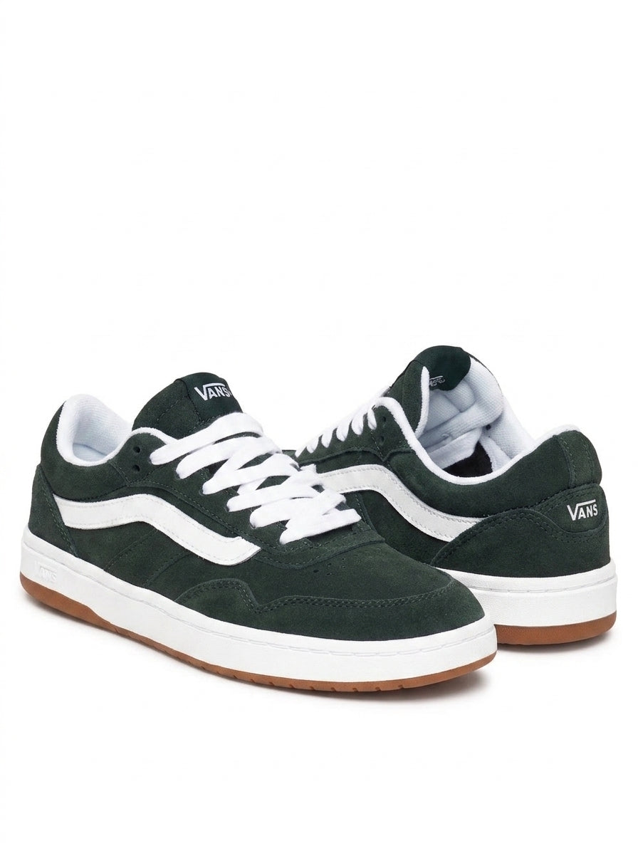 Buty Damskie Zielone Vans Cruze 3.0 Zamszowe Trampki