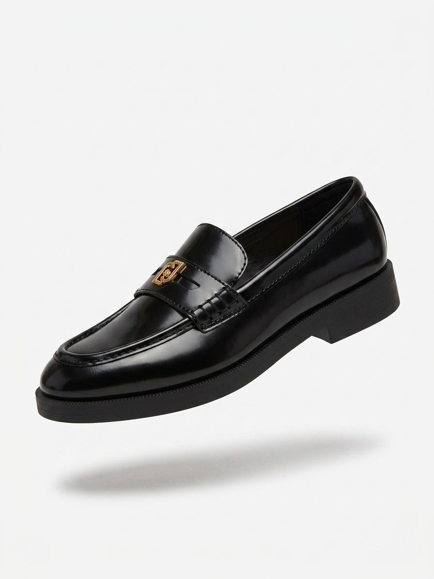 Mokasyny damskie Liu Jo Preppy 01 SF5129 Preppy 01 czarne skórzane
