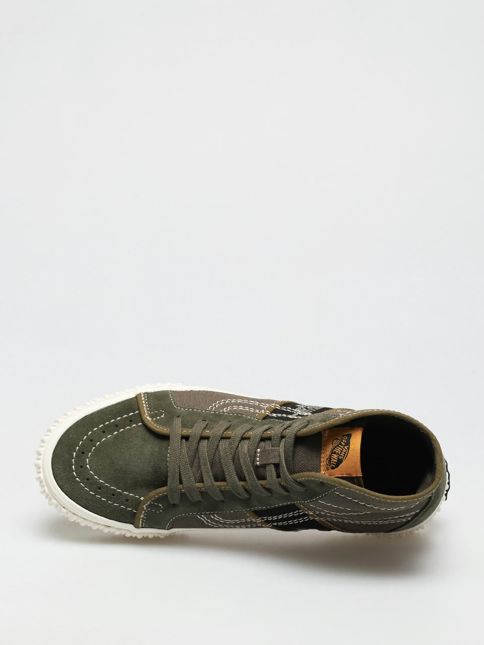 Vans Wysokie Trampki Dziecięce Ciemnozielone Sneakersy Vans Sk8-Hi Gym 36