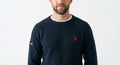 Męska Bluza U.S. Polo Assn. Granatowa Dzianina