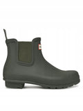 Hunter Oliwkowe Buty Damskie Kalosze Gumowe Niskie Wsuwane Wytrzymałe r.37