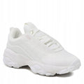 Fila Białe Skórzane Buty Damskie Sportowe Sneakersy Gruba Podeszwa