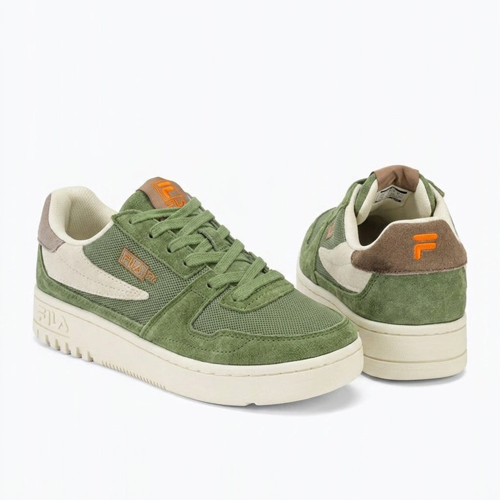 Buty Męskie Fila Fxventuno Sportowe Sneakersy Zielone Zamsz