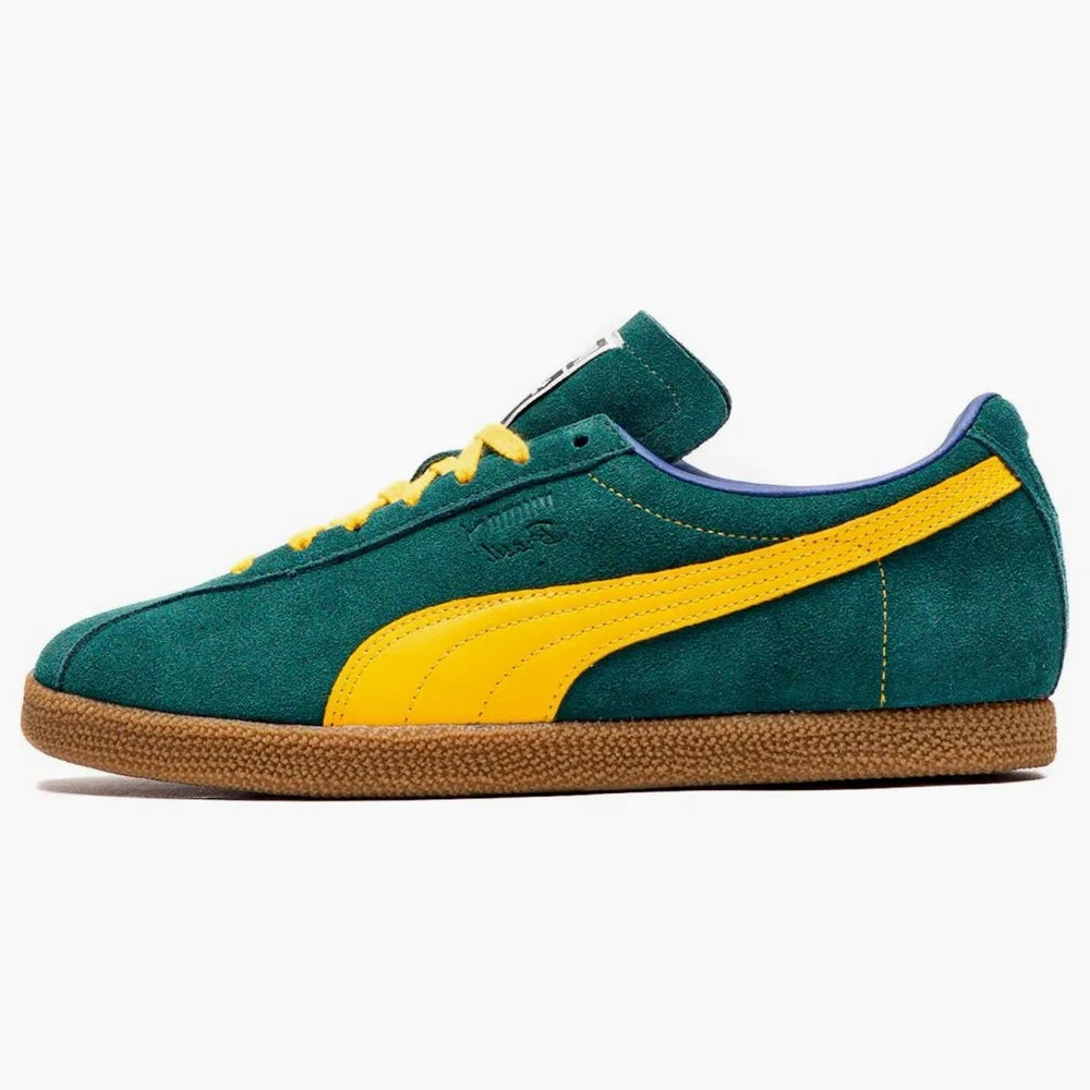 Puma Zielone Zamszowe Buty Męskie Skórzane Sportowe Sneakersy Brasil r.42