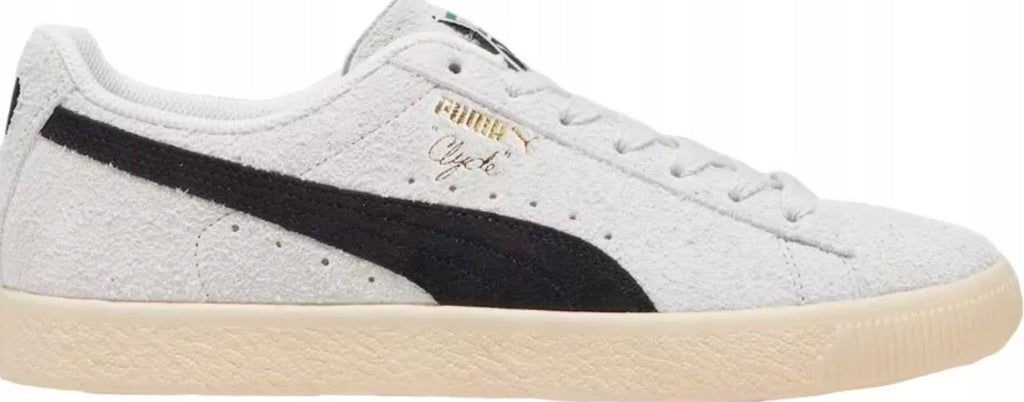 PUMA Clyde Hairy Suede Białe Skórzane Buty Damskie Sportowe Sneakersy r.38