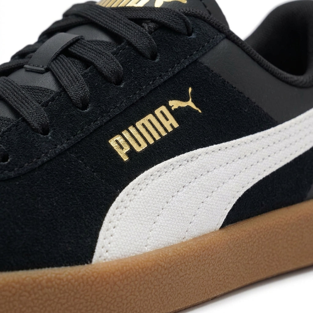 Buty Unisex PUMA Club II SD Sportowe Czarne Zamszowe Trampki