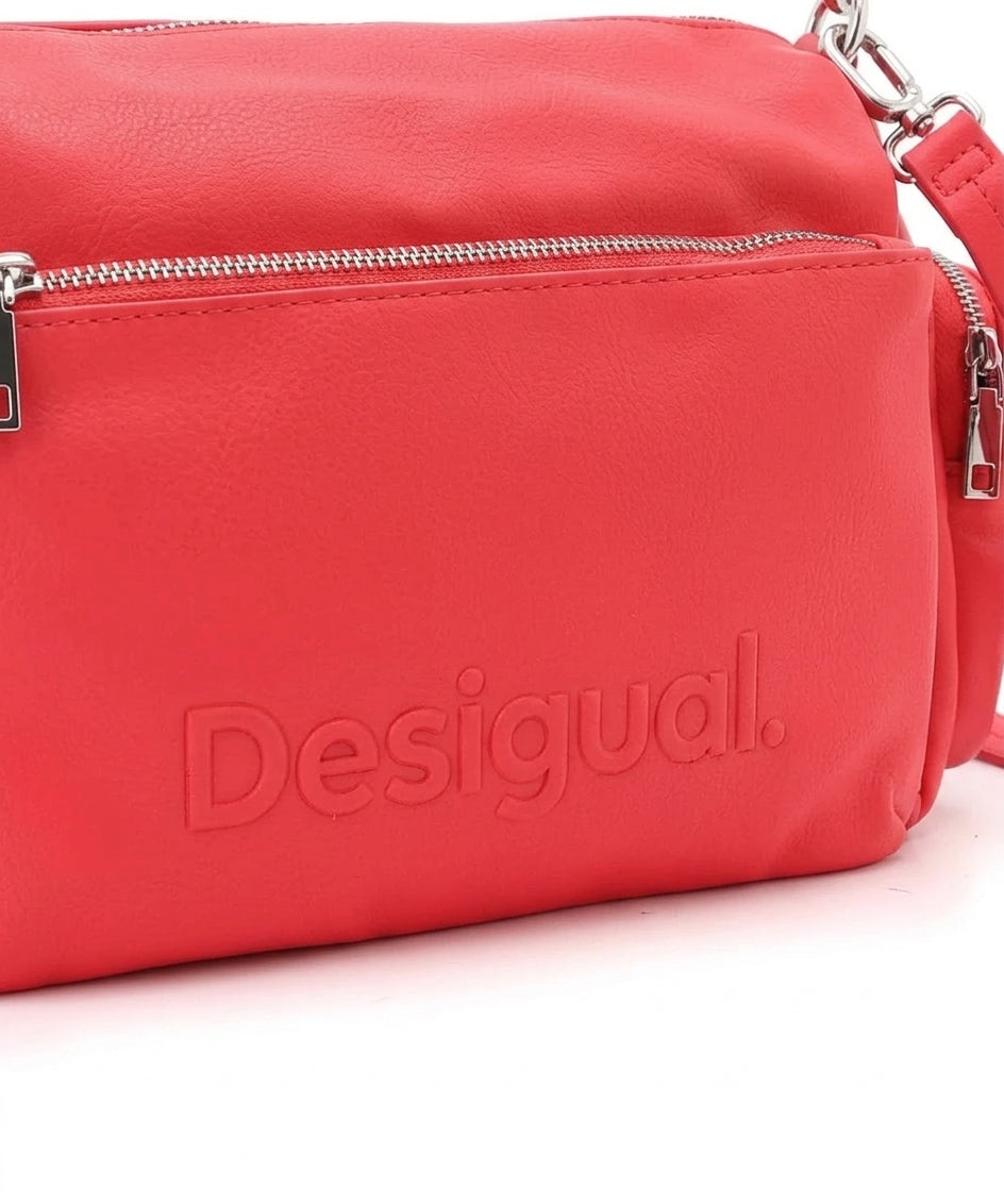 Torebka Damska Desigual BAG_HALF HABANA Czerwona na Pasku