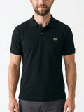 Koszulka Polo Męska Lacoste DH2050 Czarna Regular Fit Krótki Rękaw