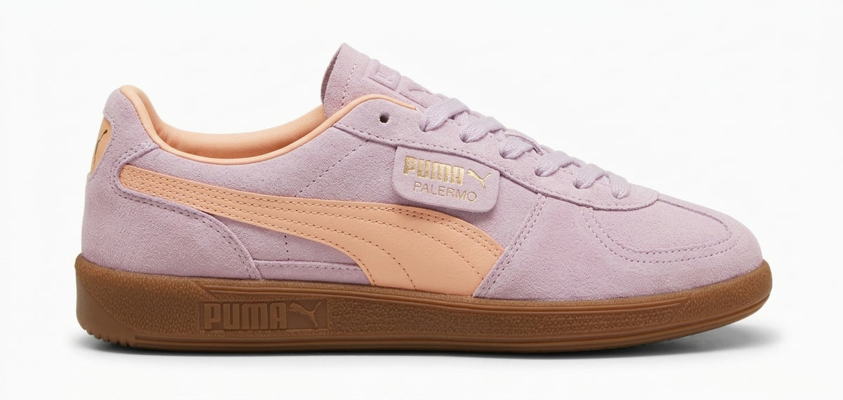 Buty Damskie Puma Palermo Pudrowy Fioletowy Pomarańczowy Zamsz