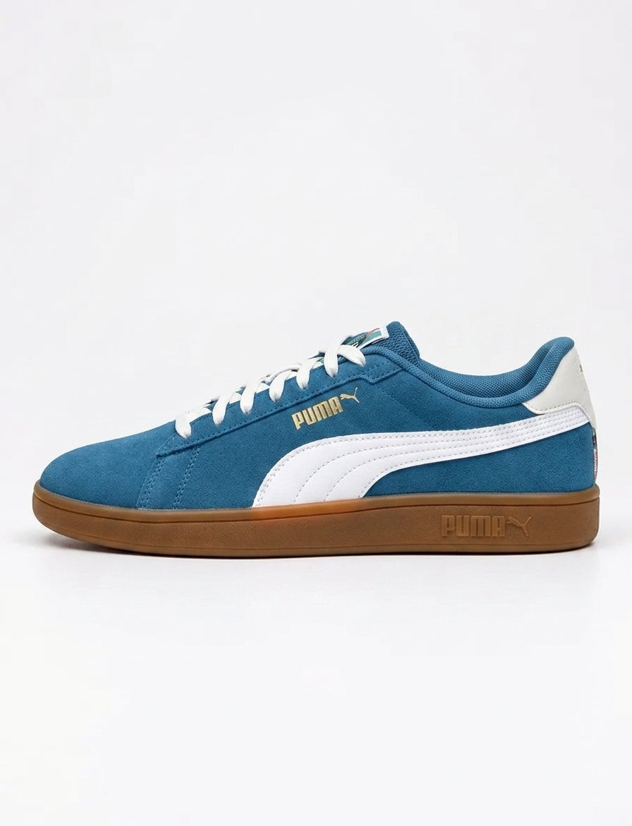 Puma Smash 3.0 Zamszowe Sneakersy Damskie Trampki Niebieskie