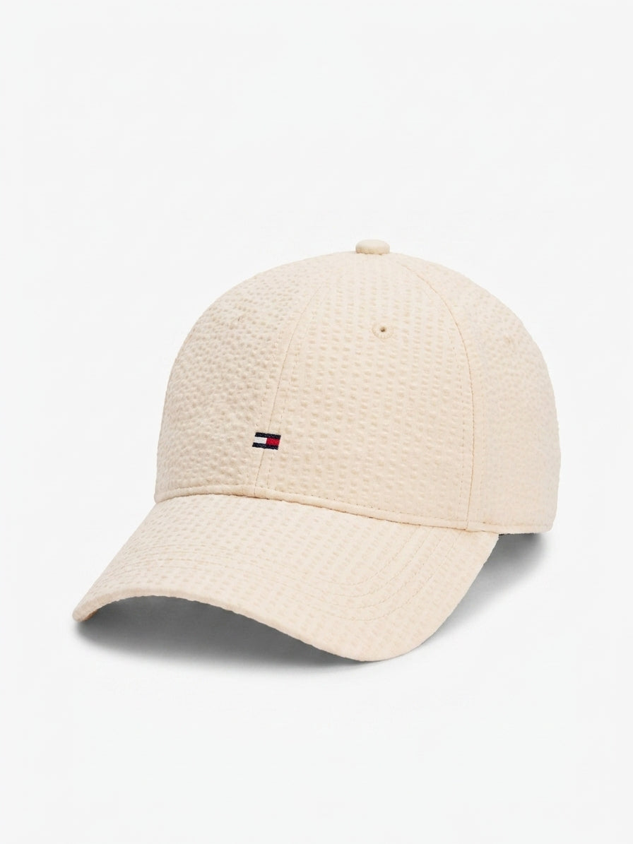 czapka z daszkiem męska Tommy Hilfiger AM0AM13427 beżowa regulacja