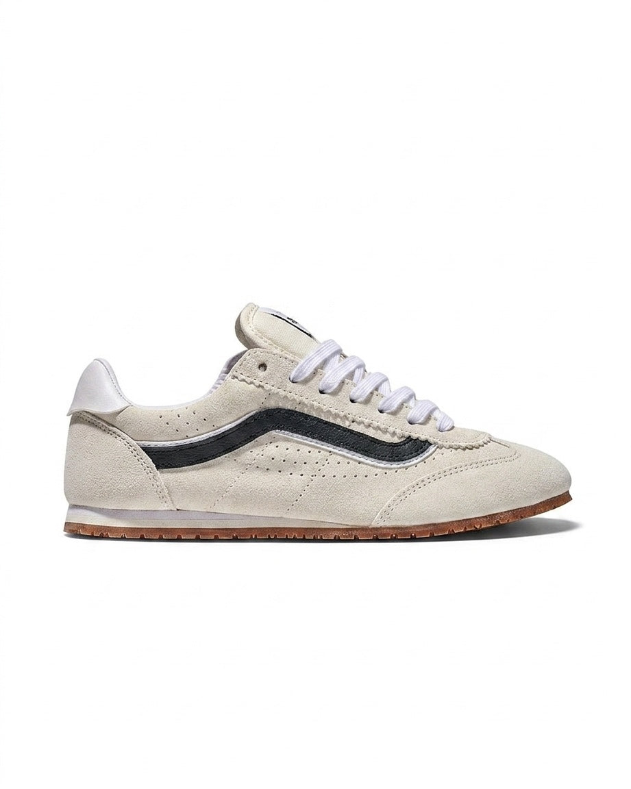 Buty Unisex Vans Super Lowpro Sneakersy Beżowe Zamsz
