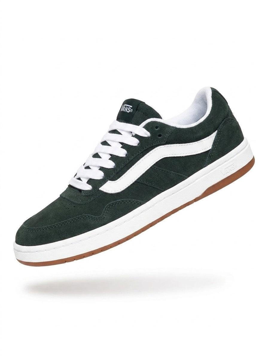 Buty Damskie Zielone Vans Cruze 3.0 Zamszowe Trampki