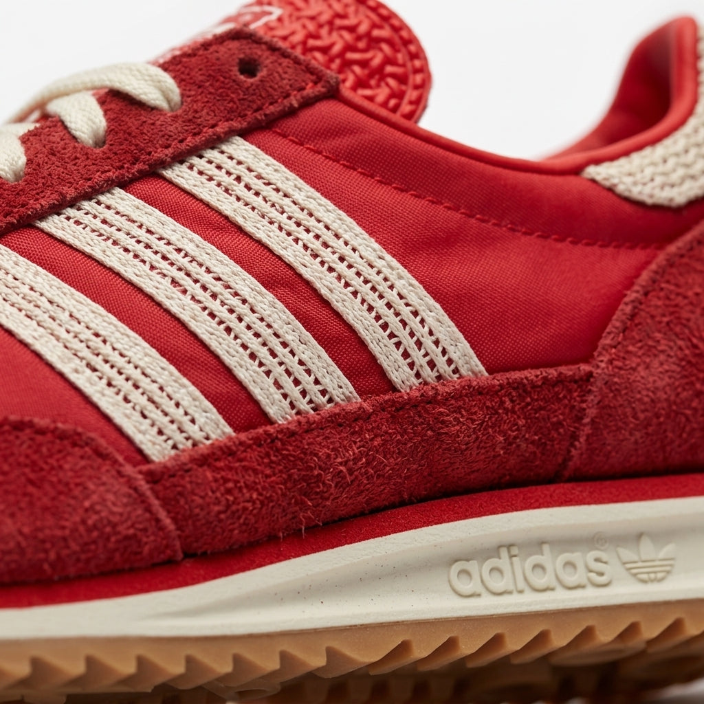 buty damskie Adidas SL 72 OG sportowe czerwone bialo-kremowe