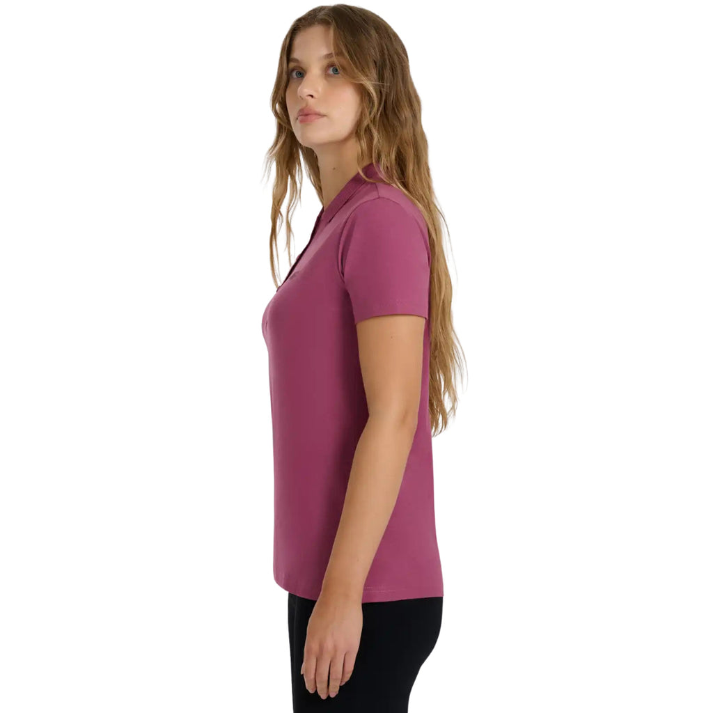 Koszulka damska polo 4F F554 burgund 4FWAW25TPTSF554 60S