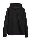 4F Czarna Bluza Sportowa z Kapturem Przez Głowę Oversize Unisex