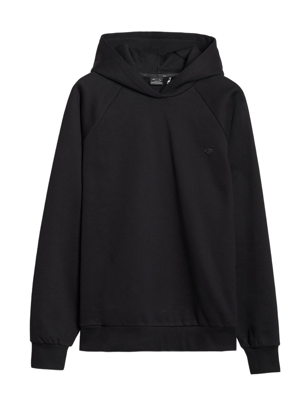 4F Czarna Bluza Sportowa z Kapturem Przez Głowę Oversize Unisex