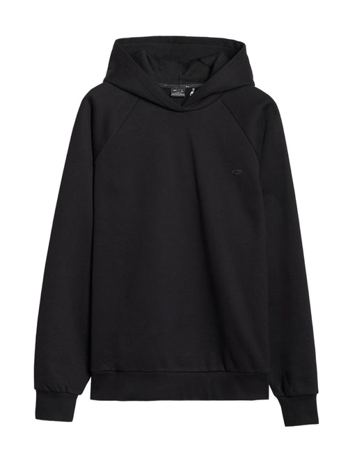 4F Czarna Bluza Sportowa z Kapturem Przez Głowę Oversize Unisex