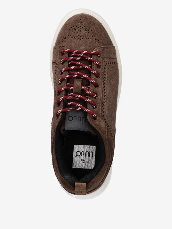 Sneakersy Męskie Liu Jo Platforma Zamszowe Brąz Skóra