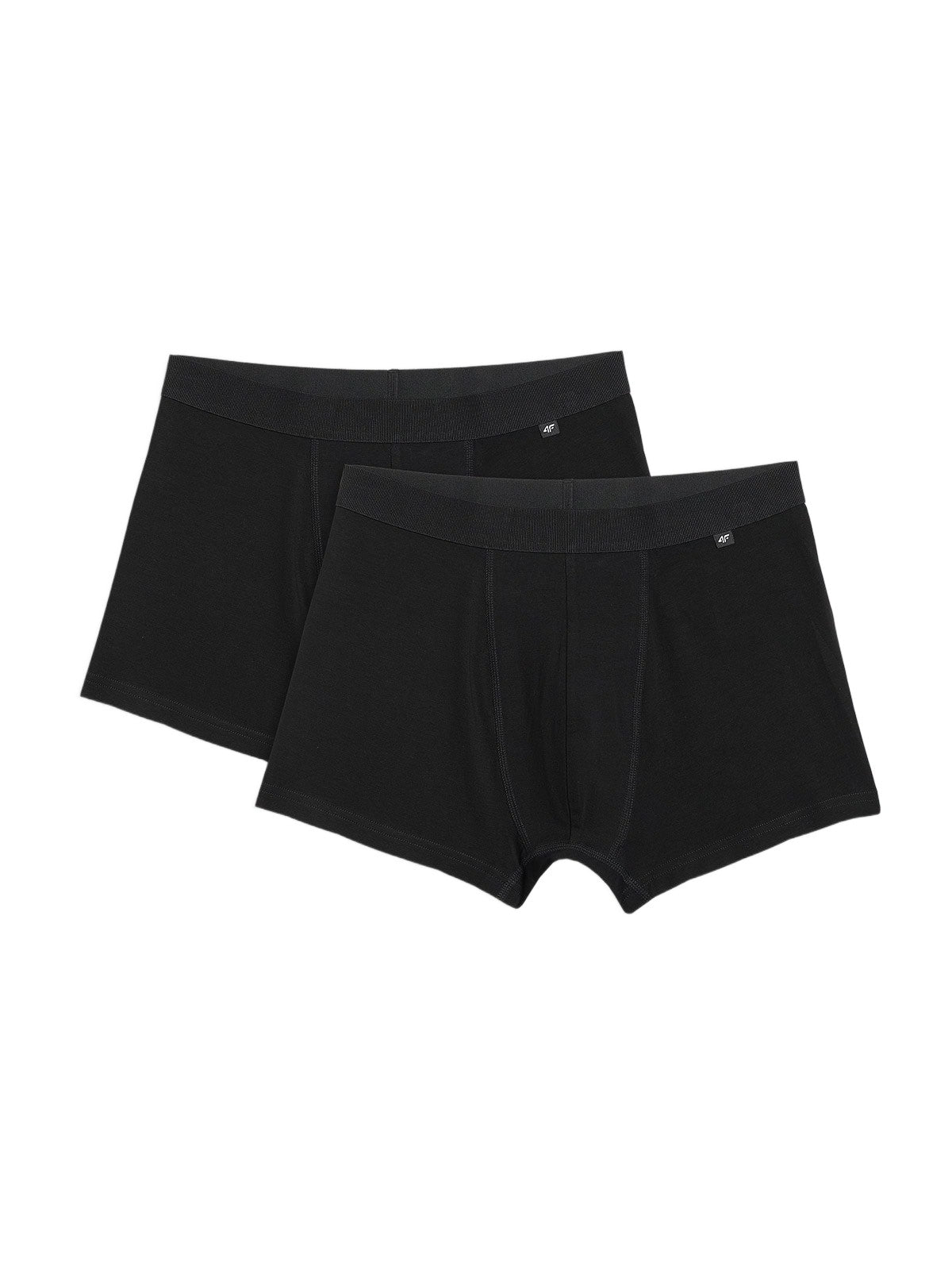 4F Bokserki Męskie 2-pack Czarne 4F Bawełna Dopasowane