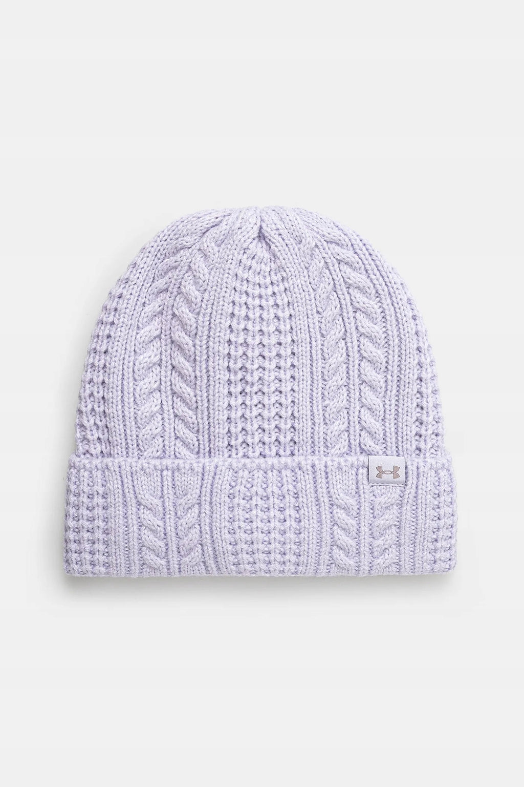 Under Armour Liliowa Czapka Damska Zimowa Beanie Ocieplana One Size Logo