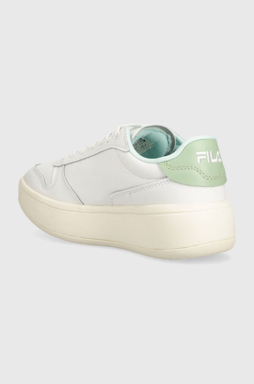 Fila Białe Skórzane Buty Damskie Sportowe Sneakersy Platforma Premium L