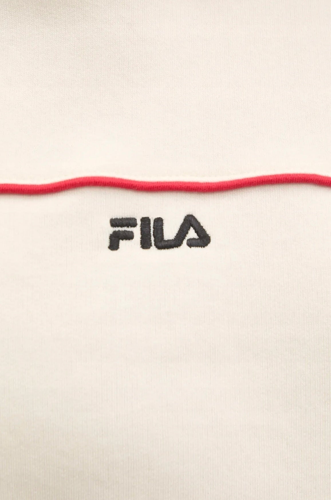 FILA Beżowa Bluza Damska z Kapturem Krótka ze Ściagaczem w Pasie Laggna r.M
