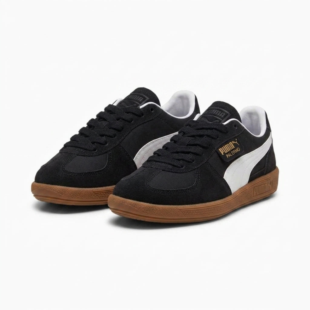 Buty Damskie Puma Palermo Czarne Zamszowe Trampki 37