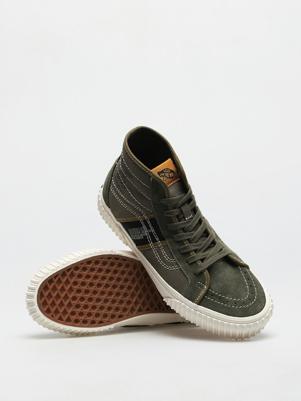Vans Wysokie Trampki Dziecięce Ciemnozielone Sneakersy Vans Sk8-Hi Gym 36