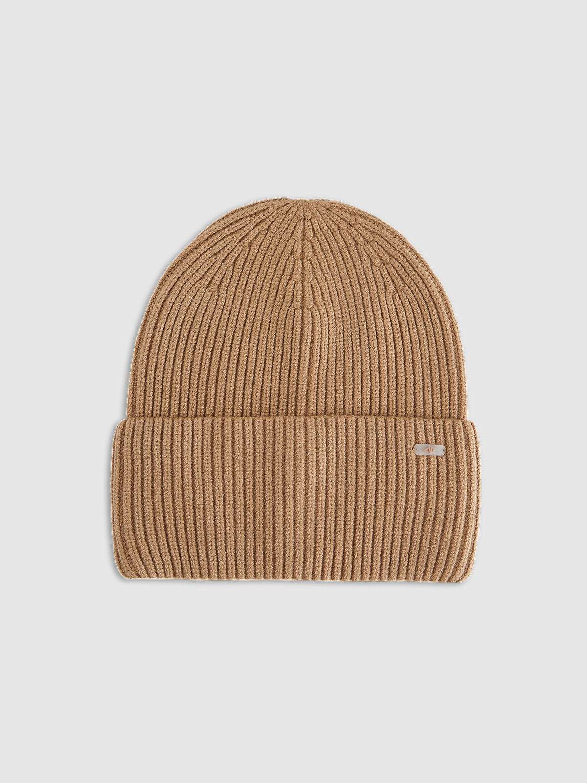 4F Brązowa Czapka Damska Zimowa Beanie Logowana One Size Ciepła