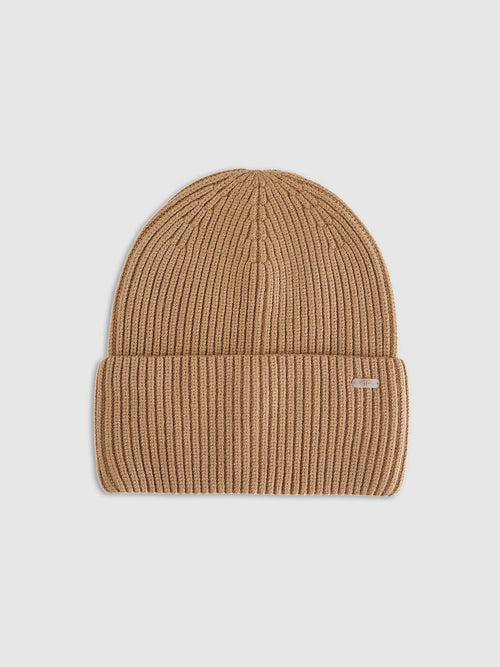 4F Brązowa Czapka Damska Zimowa Beanie Logowana One Size Ciepła