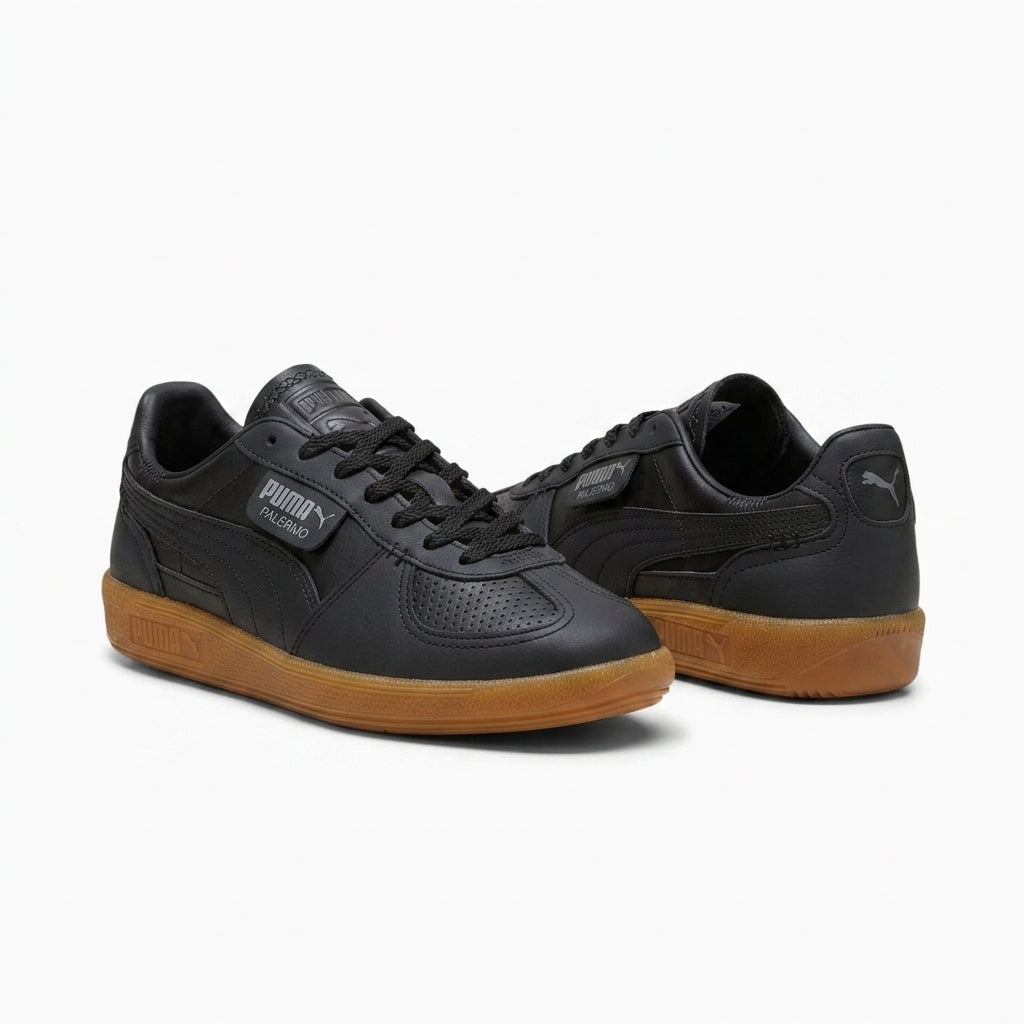 Buty Męskie Puma Palermo Lth S&P Czarne Skórzane Trampki