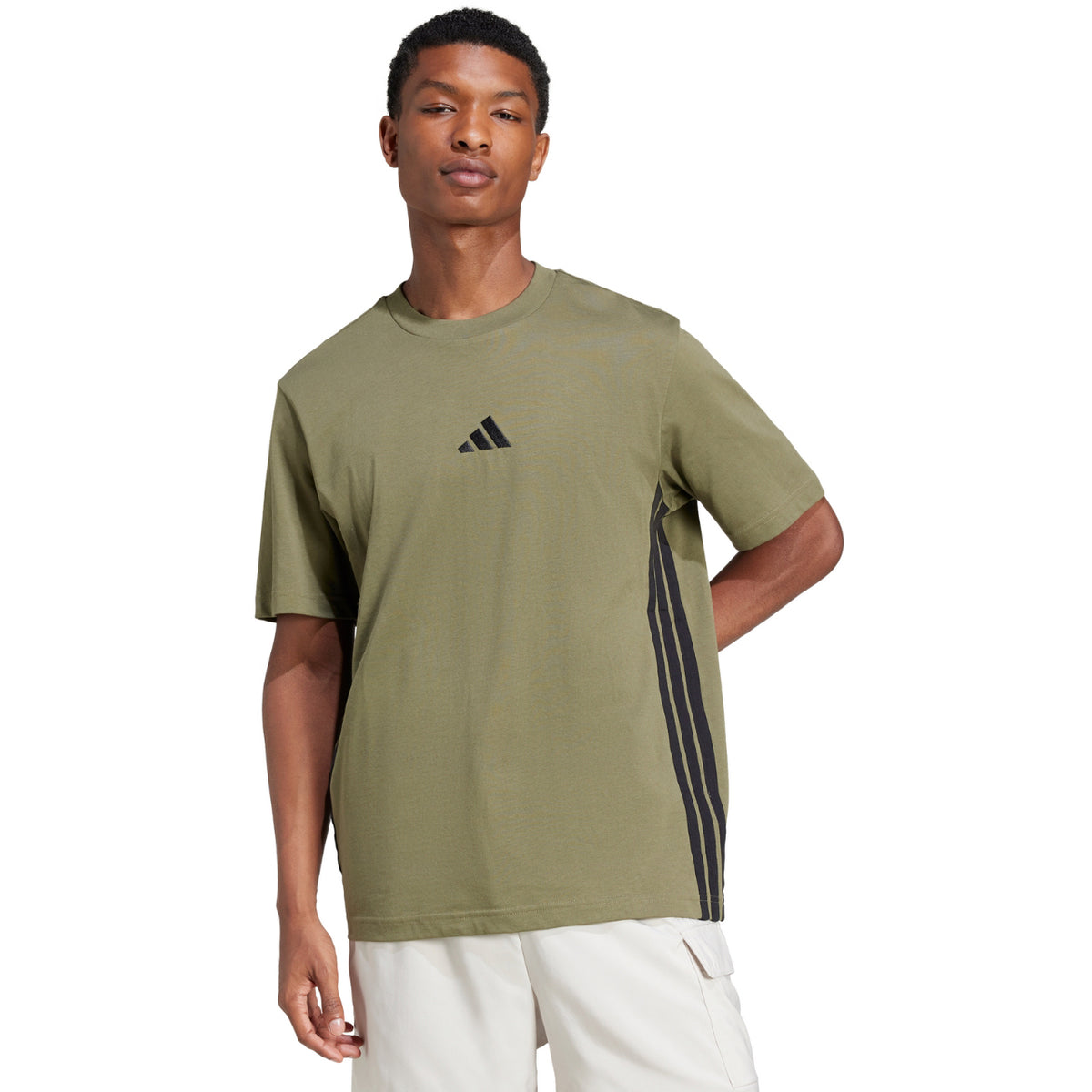 Koszulka Męska Adidas JE6391 Sportowa Zielona Krótki Rękaw