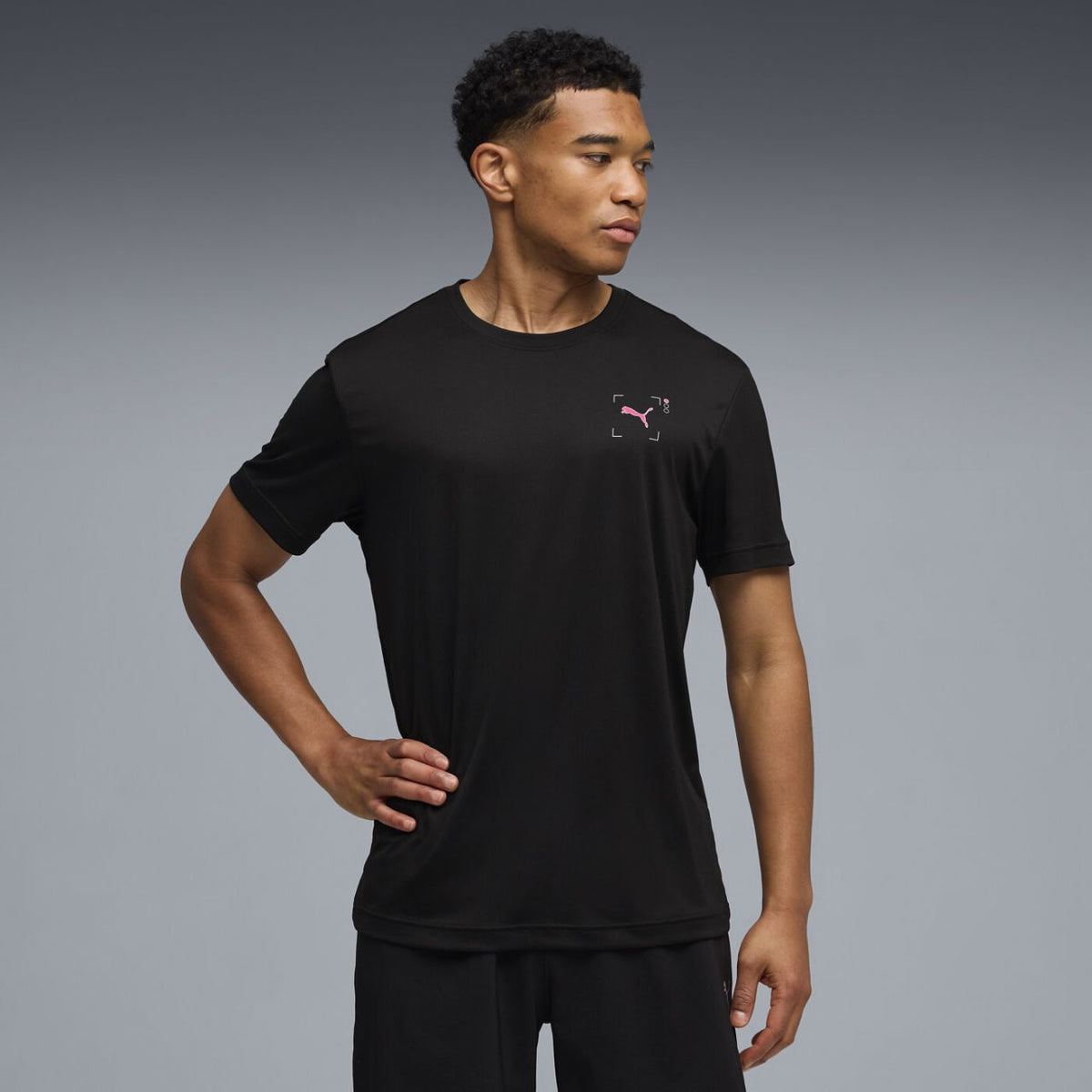 Koszulka Męska PUMA 52844601 Treningowa Czarna Krótki Rękaw
