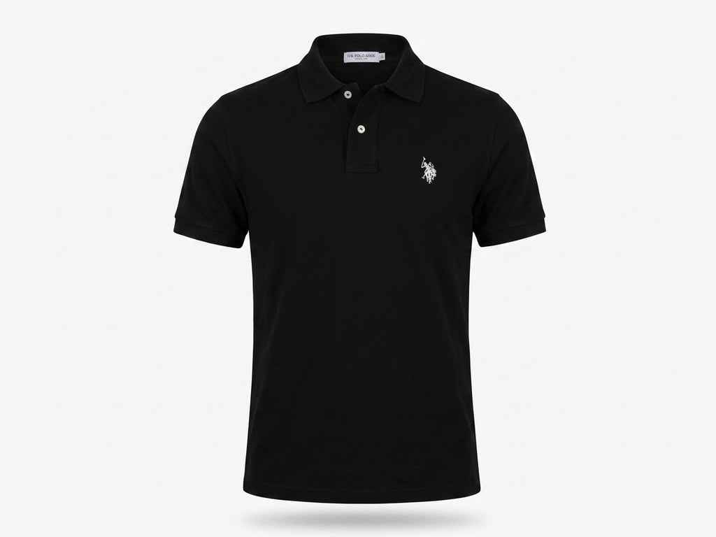 Koszulka U.S. Polo Assn. Męska z Kołnierzykiem Bawłna Dzianina