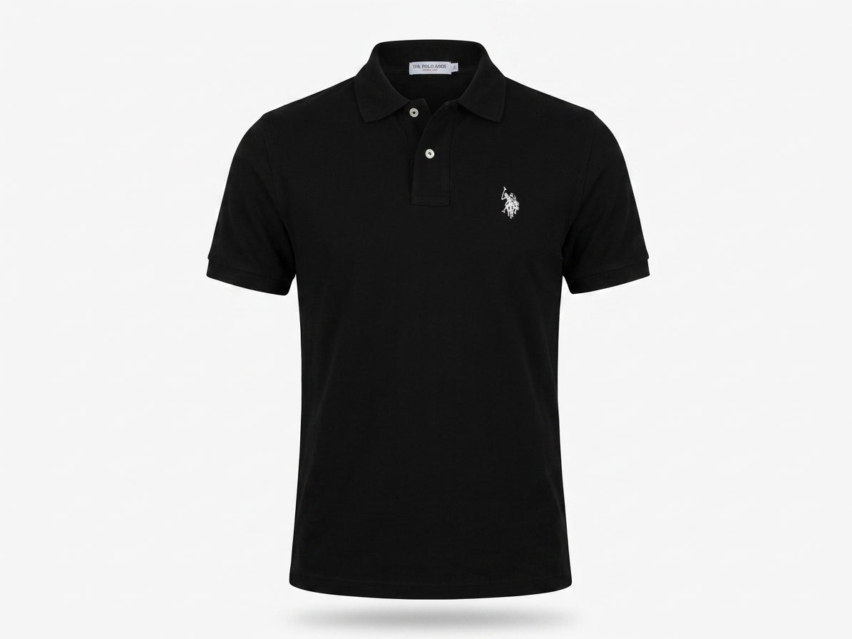 Koszulka U.S. Polo Assn. Męska z Kołnierzykiem Bawłna Dzianina