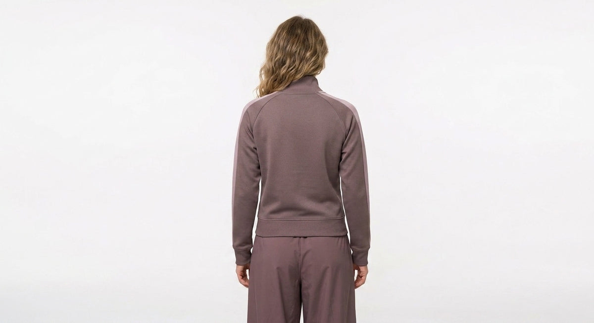 Kurtka Damska Puma T7 Always On Brązowa Fiolet Rozpinana Bluza