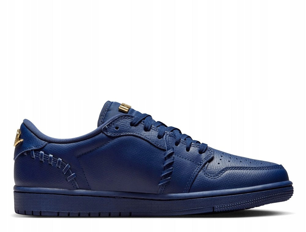 Nike Skórzane Buty Damskie Sportowe Sneakersy Granatowe Air Jordan 1