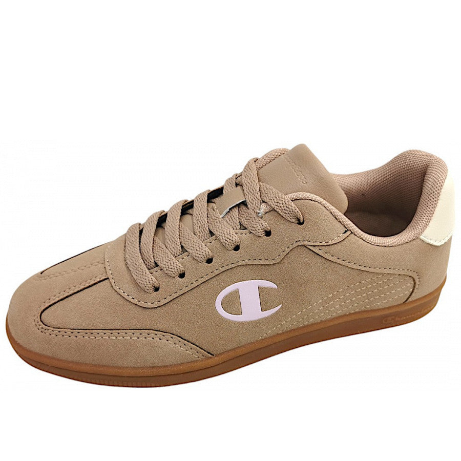 Sneakersy Damskie Champion S11736 sportowe brązowe niskie sznurowane