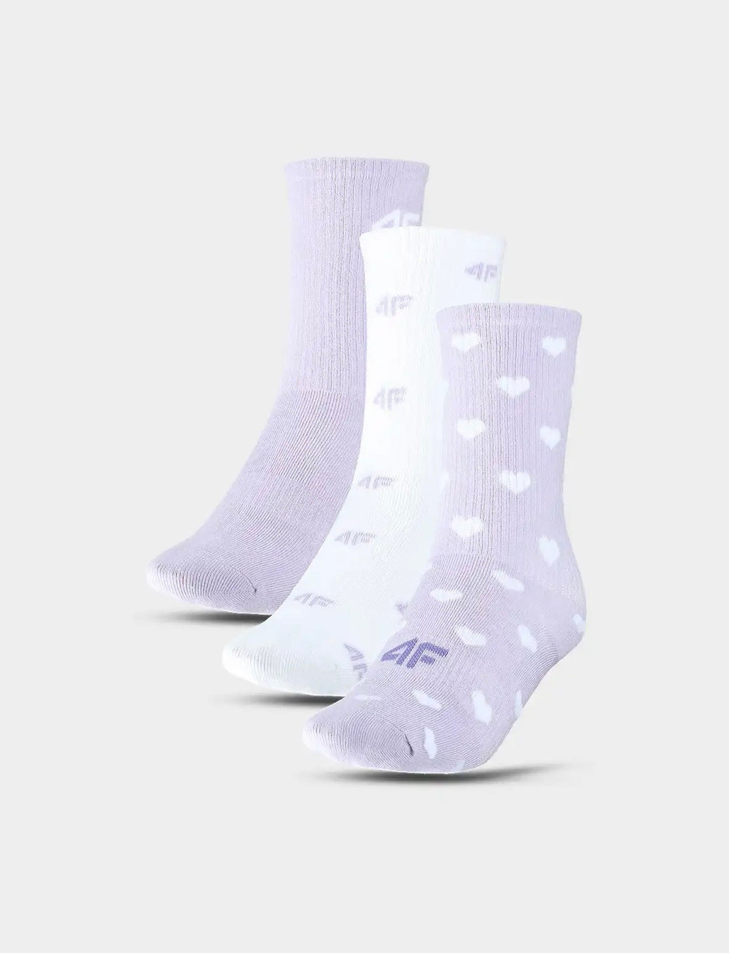 4F Fioletowe Skarpety Damskie Casual za Kostkę Dziewczęce 3-pack r. 38-40