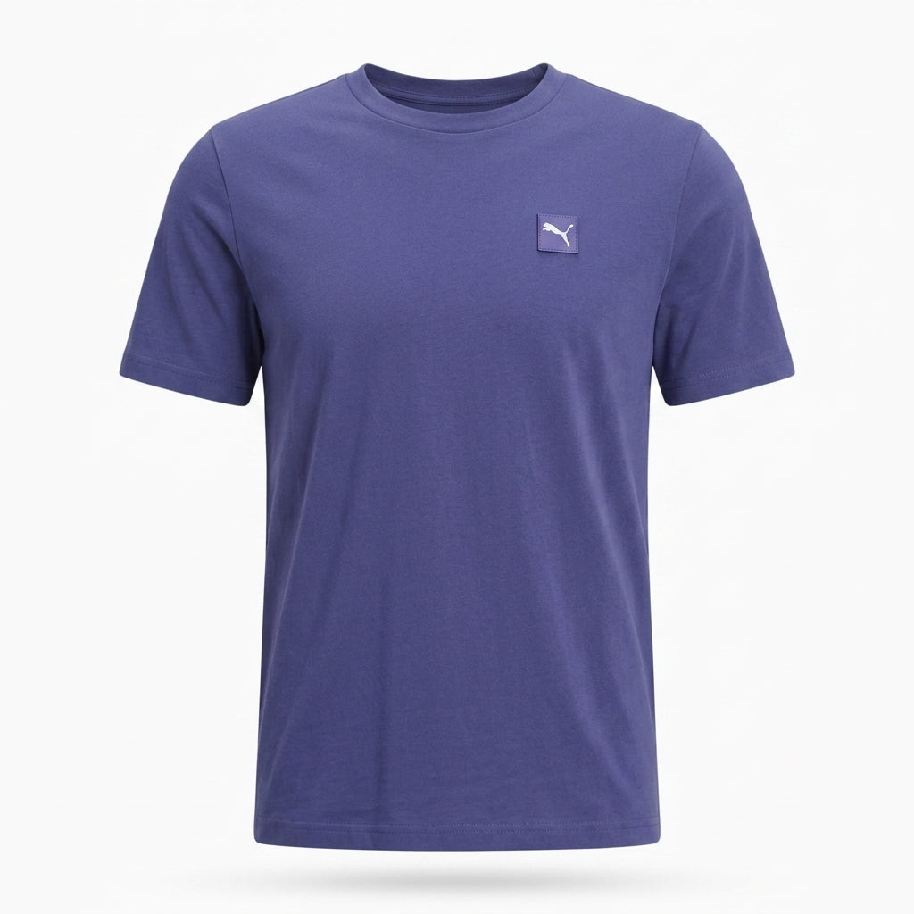 Koszulka Męska Puma ESS ELEVATED Sportowa Fiolet Logo