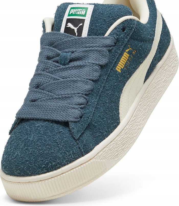 Puma Granatowe Buty Męskie Sportowe Sneakersy Zamszowe Suede XL Hairy