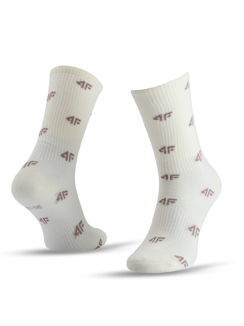 4F Beżowe Skarpety Damskie Casual za Kostkę Dziewczęce 3-pack