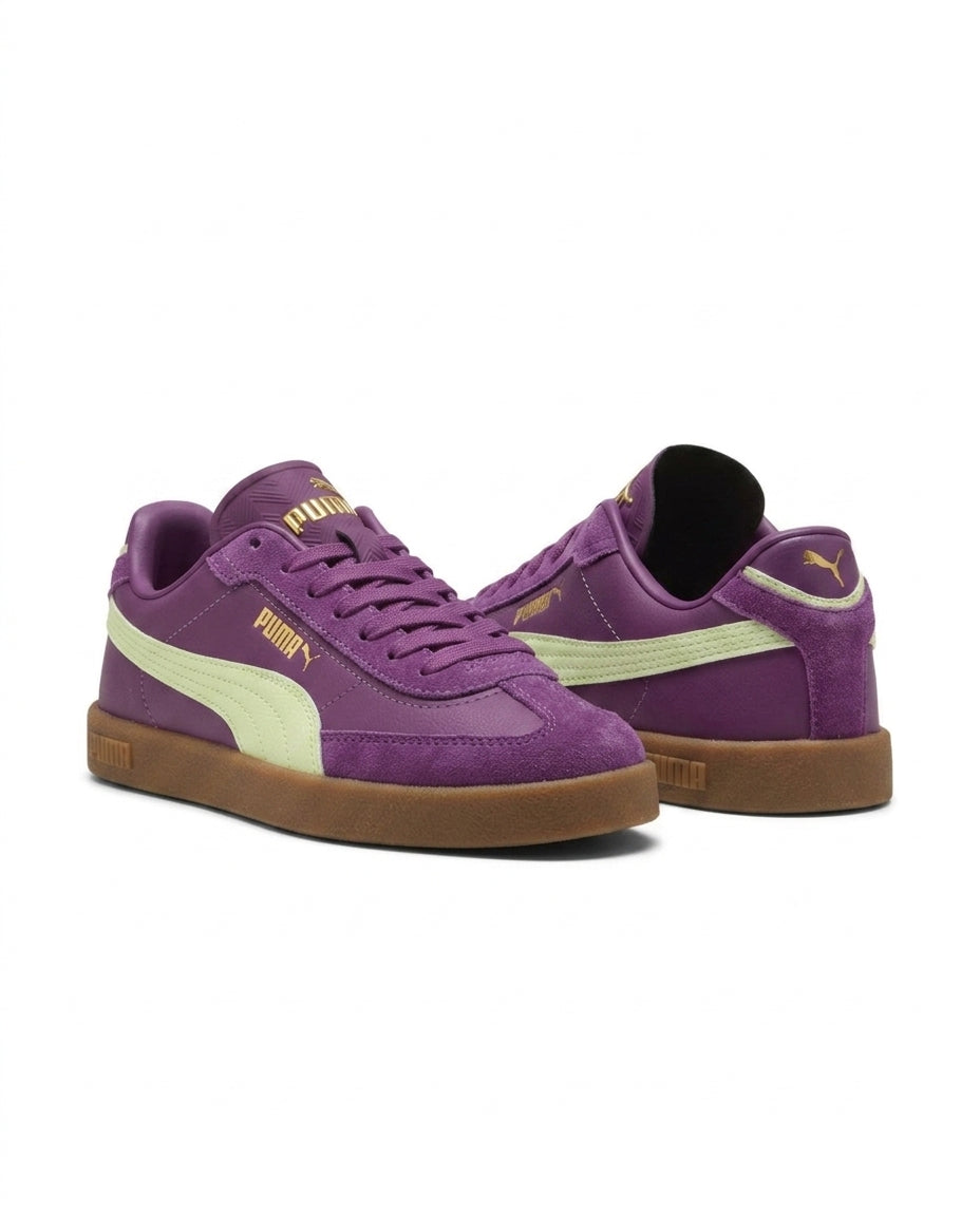 Buty Damskie Puma Club II Era 39744753 Sportowe Fioletowe Skóra