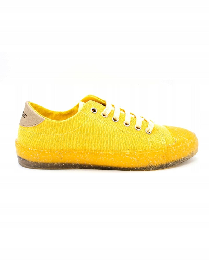 Trampki Damskie Recykers Letnie Materiałowe Sneakersy Żółte r. 38