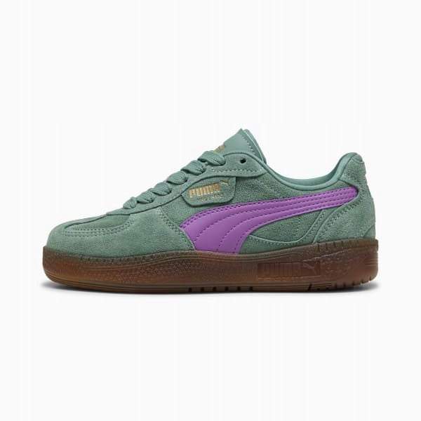Puma Zielone Buty Sportowe Sneakersy Zamszowe Palermo Moda