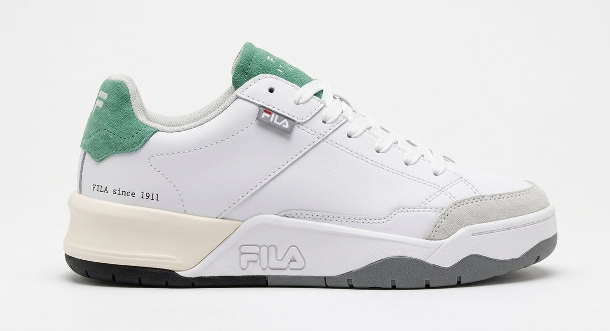 Buty Męskie Fila Avenida Sportowe Białe Z Zielonymi Detalami