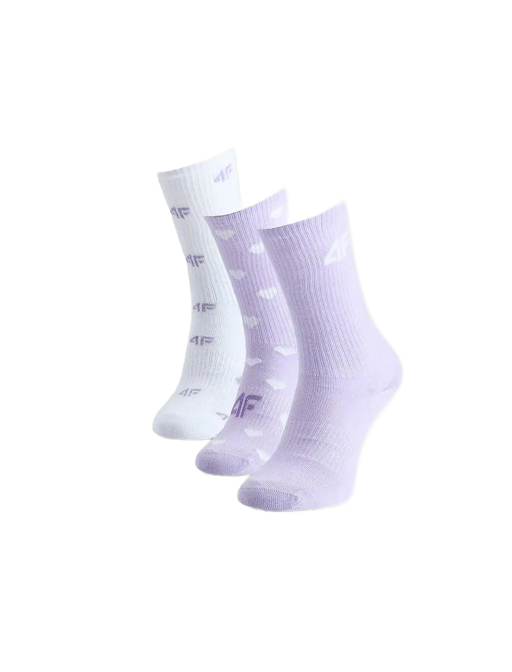 4F Fioletowe Skarpety Damskie Casual za Kostkę Dziewczęce 3-pack r. 38-40