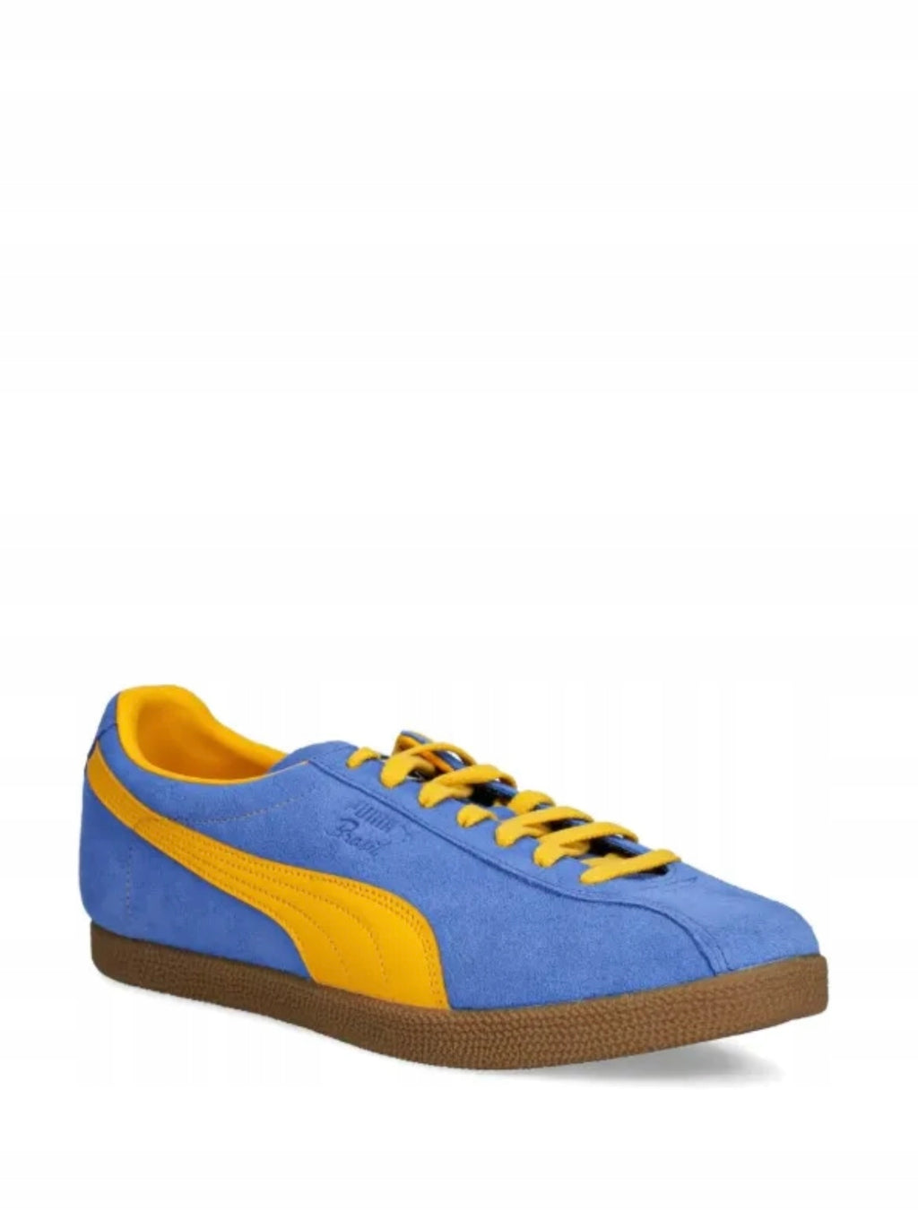 Puma Niebieskie Buty Damskie Sportowe Sneakersy Zamszowe Skóra Brasil