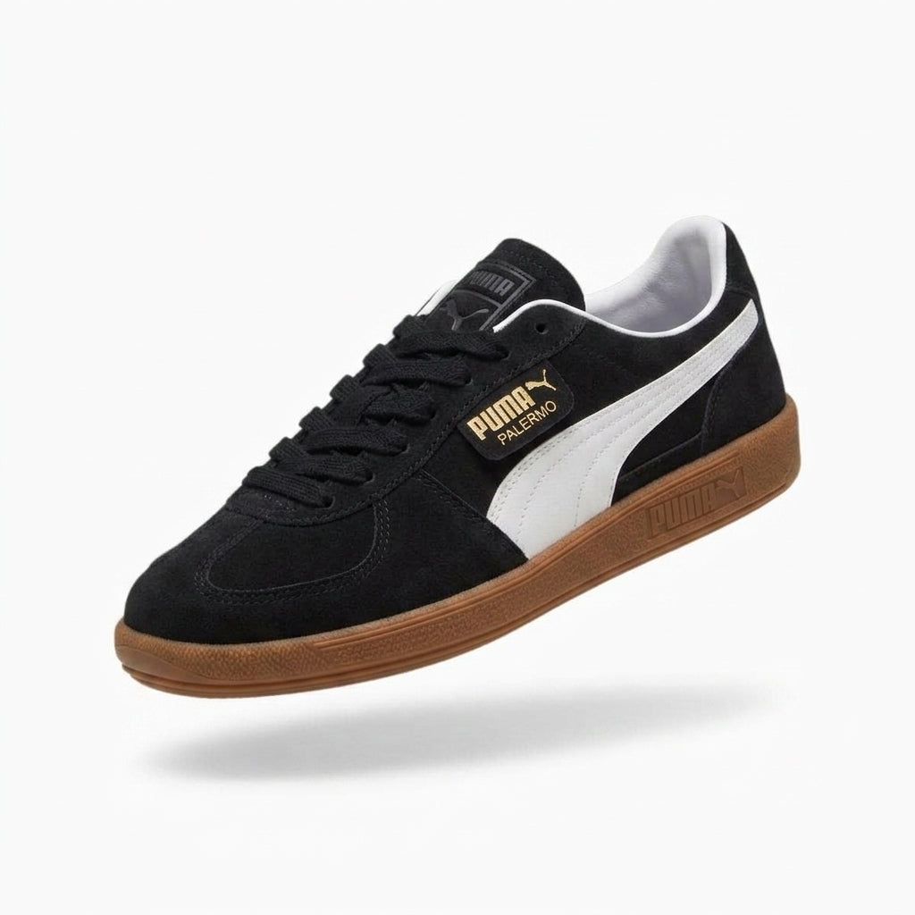 Buty Damskie Puma Palermo Czarne Zamszowe Trampki 37